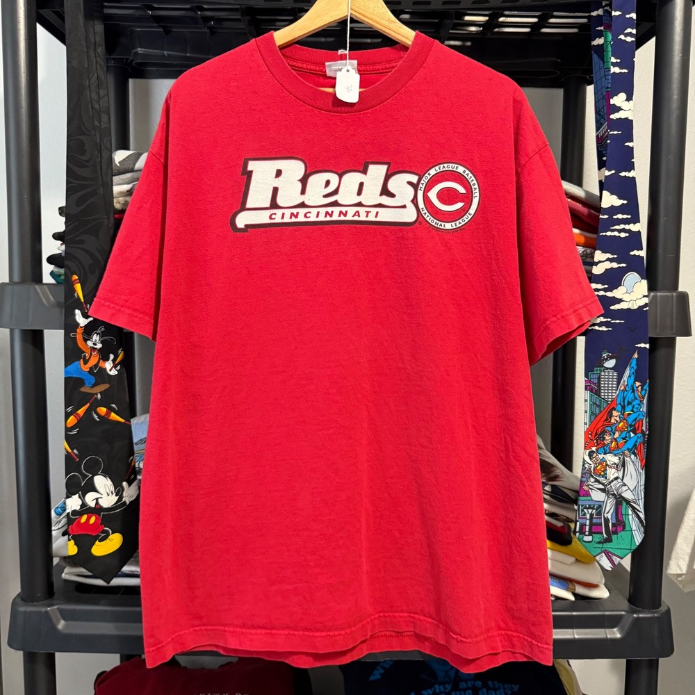 2000s Red Cincinnati Reds MLB Graphic Tee XL